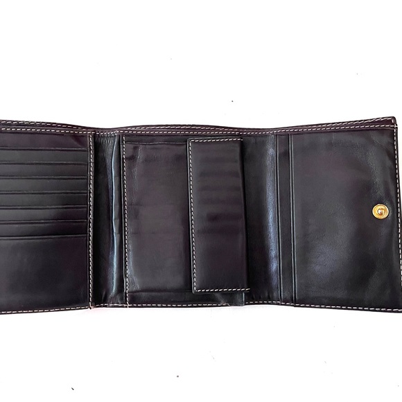 Tous Vintage Red Leather Logo Wallet - Picture 9 of 12